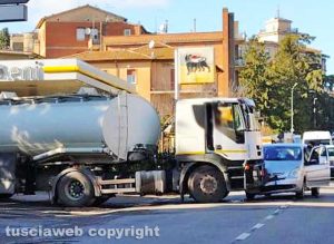 Montefiascone - Incidente sulla Cassia