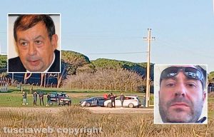 Tarquinia - Uomo trovato morto alle Saline - Nei riquadri Alessandro Giulivi e Dario Angeletti