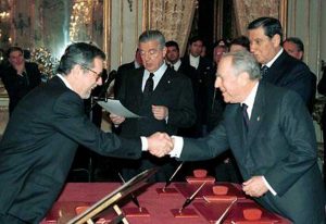 Giovanni Maria Flick con il presidente Carlo Azeglio Ciampi