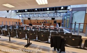 Tribunale di Viterbo - L'aula di corte d'assise