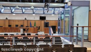 Tribunale di Viterbo - L'aula di corte d'assise