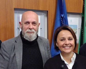Civitavecchia - Il sindaco Ernesto Tedesco e l'assessore Monica Picca