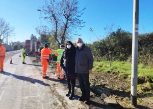 Civitavecchia - I lavori in viale Lazio