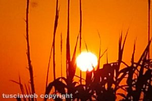 Tramonto in zona Palanzana