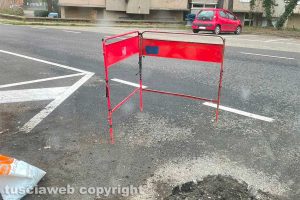 Viterbo - Lavori in via Monti Cimini