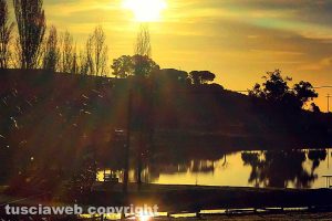 Cerveteri - Alba sul laghetto di pesca sportiva del Sasso