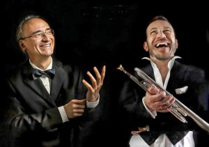 Il pianista Fabrizio Viti e il trombettista Luca Seccafieno