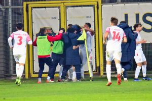 Sport - Calcio - Monterosi - L'esultanza dei biancorossi