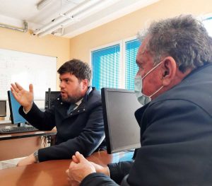 Orte - Alessandro Romoli e Dino Primieri in visita all'istituto Fabio Besta