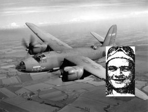 Seconda guerra mondiale - Un B-26 in volo - Nel riquadro Ralph W. Walker (findagrave.com)