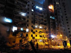 Guerra in Ucraina - Kiev - Edifici bombardati
