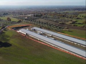Montefiascone - Una foto dei capannoni dall'alto