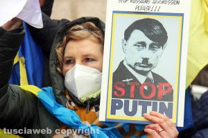 Viterbo - Manifestazione contro la guerra in Ucraina
