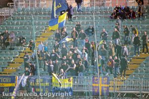 Sport - Calcio - Viterbese - I tifosi gialloblù a Grosseto