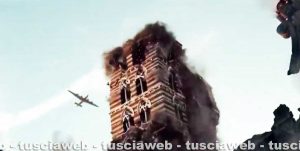 Una scena del film Freaks Out girata a piazza San Lorenzo