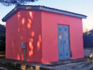 Sutri - Cabina elettrica in largo Jan Palach