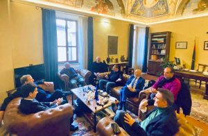 L'incontro dei sindaci al comune di Civitavecchia