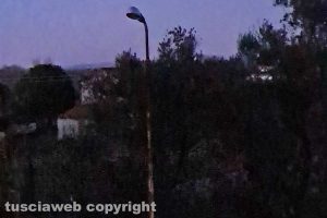 Fabrica di Roma - Mancanza di illuminazione pubblica in via Pietro Micca