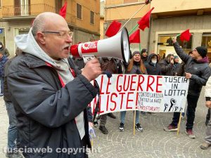 Viterbo - Una manifestazione dei collettivi