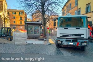 Viterbo - I lavori in piazza San Faustino