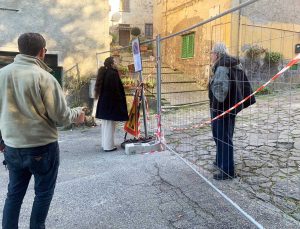 Viterbo - Il sopralluogo di Chiara Frontini a Roccalvecce
