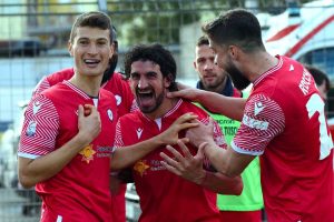 Sport - Calcio - Monterosi - L'esultanza dei biancorossi