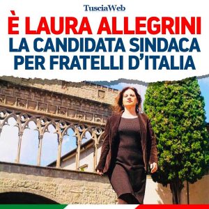Allegrini candidata sindaca per FdI. - Il post
