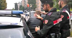 Un arresto dei carabinieri