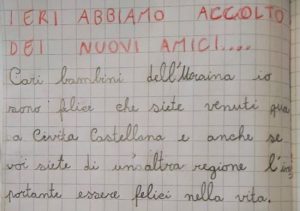 Civita Castellana - Il tema della bambina di seconda elementare
