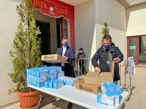 Viterbo - La donazione delle mascherine dell'Accademia mauriziana