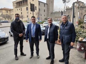 Piero Palozzi con Andrea Di Sorte, Francesco Battistoni e Giulio Marini