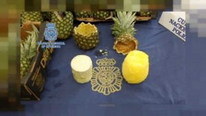 Viterbo - 750 chili di cocaina per la Spagna nascosti in un container di ananas