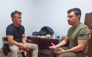 Sean Penn e Volodymyr Zelensky
