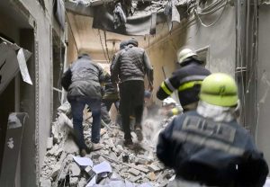 Guerra in Ucraina - Kharkiv - Bomba alla sede regionale del governo