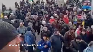 Guerra in Ucraina - Melitopol manifesta contro l'invasione russa