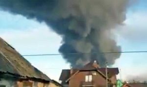 Guerra in Ucraina - Vasylkiv - In fiamme il deposito di munizioni della base aerea