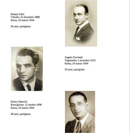 Fosse Ardeatine - 13 vittime viterbesi