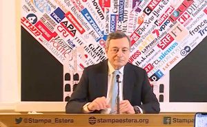 Mario Draghi all'Associazione della Stampa estera