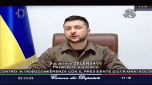 L'intervento di Volodymir Zelensky al Senato