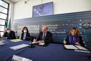 Scuola cybersicurezza - Zingaretti firma