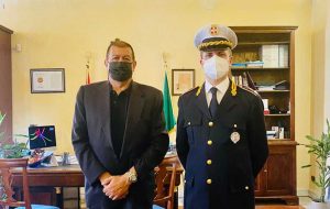 Tarquinia - Il sindaco Giulivi e il comandante della polizia locale Nicola Fortuna