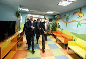 Roma - Il presidente della regione Zingaretti e l'assessore alla Sanità D'Amato visitano l'ospedale San Camillo