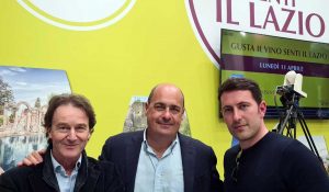 Luca Profili e Francesco Bigiotti con Nicola Zingaretti