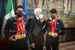 Mattarella incontra gli atleti delle olimpiadi invernali di Pechino