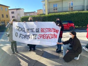 Montefiascone - Protesta degli studenti dell’istituto Carlo Alberto dalla Chiesa