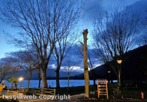 Imbrunire al lago di Vico