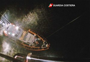 Un intervento della guardia costiera