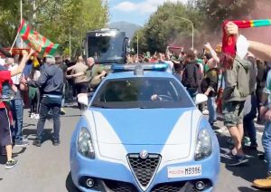 Terni - Polizia al Derby Ternana Perugia