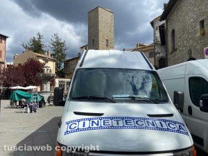 Viterbo - Le riprese in centro della produzione Cattleya