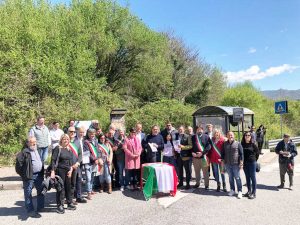 Roma - Eleonora Mattia, presidente IX commissione consiglio regionale del Lazio, al presidio dei sindaci ai caselli di Castel Madama e Vicovaro-Mandela contro gli aumenti dei pedaggi autostradali